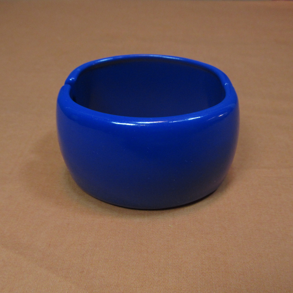 Womens Chunky Fashion Bengal Funky Blue Plastic